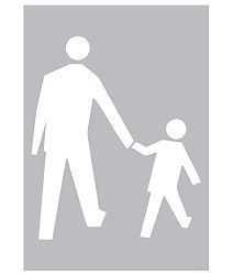 Šablóna Značka Chodci ST476